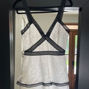 White floral dress